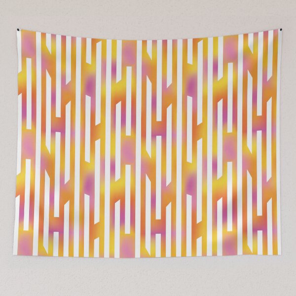 Item preview, Jagged Edges - orange/white designed and sold by JRP Design.