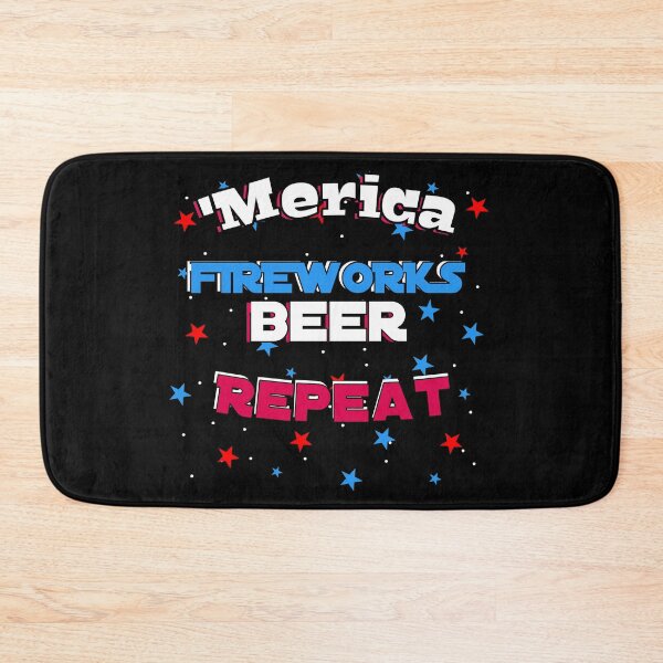 Item preview, Merica fireworks beer repeat patriotic 4th of July  designed and sold by markosss.