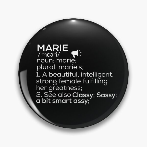 Item preview, Marie Name Definition designed and sold by Teelogic.