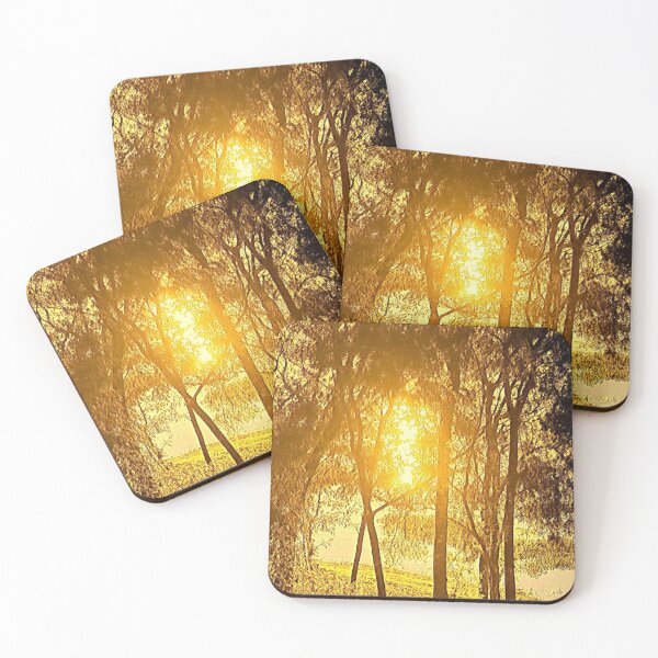 Item preview, Trees in setting sun designed and sold by Greengardens36.