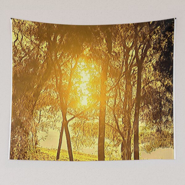 Item preview, Trees in setting sun designed and sold by Greengardens36.