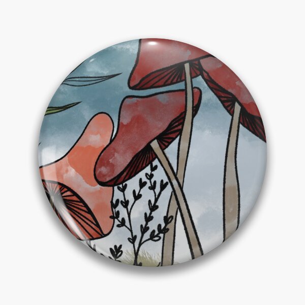 Item preview, Field of Mushrooms designed and sold by Moon Fern Vintage.