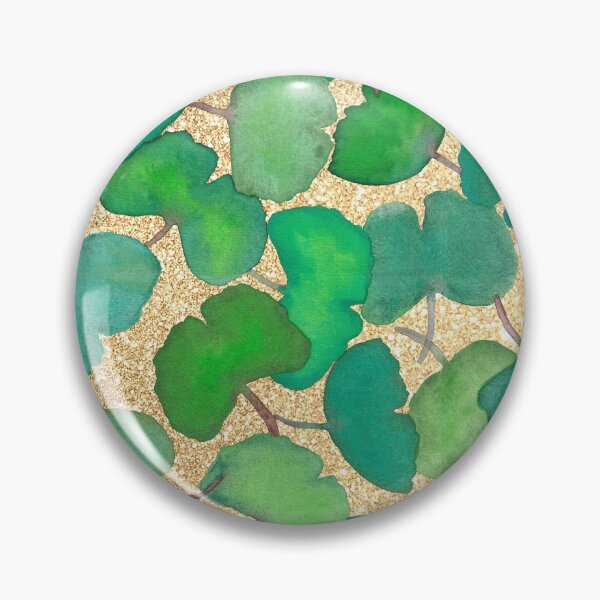 Item preview, Ginkgo leaves in Watercolor with Gold Background designed and sold by nabeArtist.