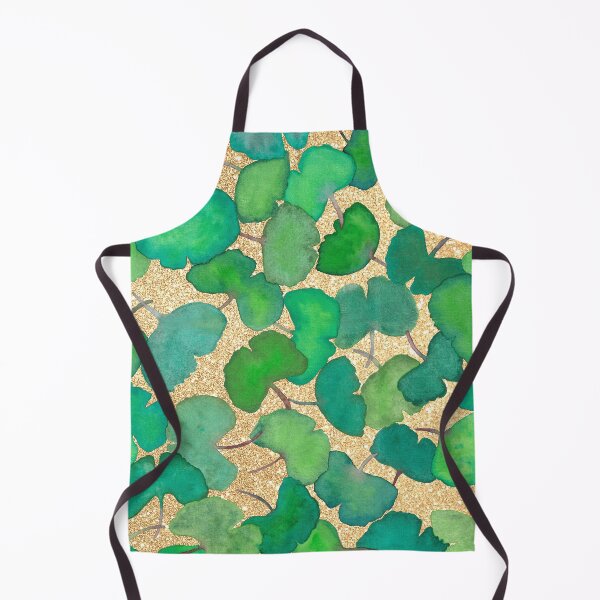 Item preview, Ginkgo leaves in Watercolor with Gold Background designed and sold by nabeArtist.