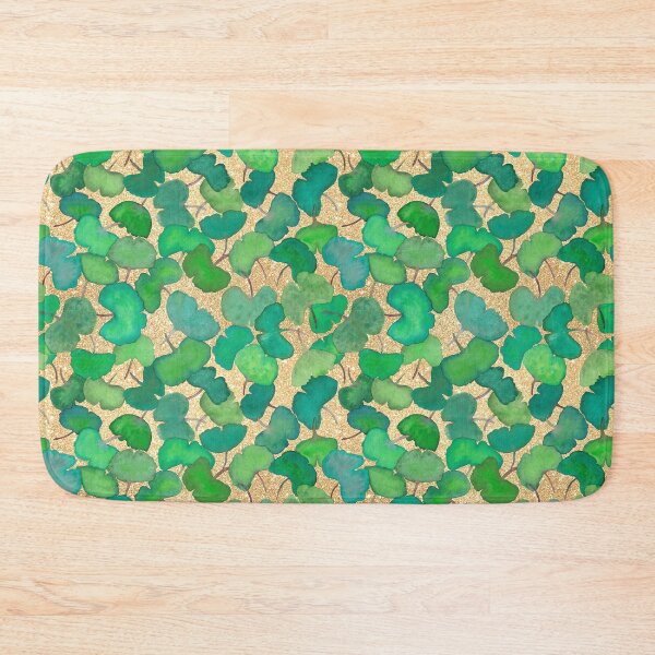 Item preview, Ginkgo leaves in Watercolor with Gold Background designed and sold by nabeArtist.