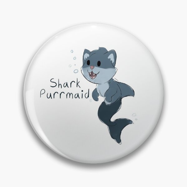 Item preview, Mermaid Cat pun designed and sold by MellowArtStuff.