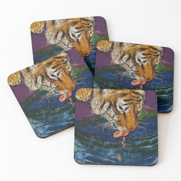 Item preview, Tiger Drinking from the Moon designed and sold by Michael Creese.