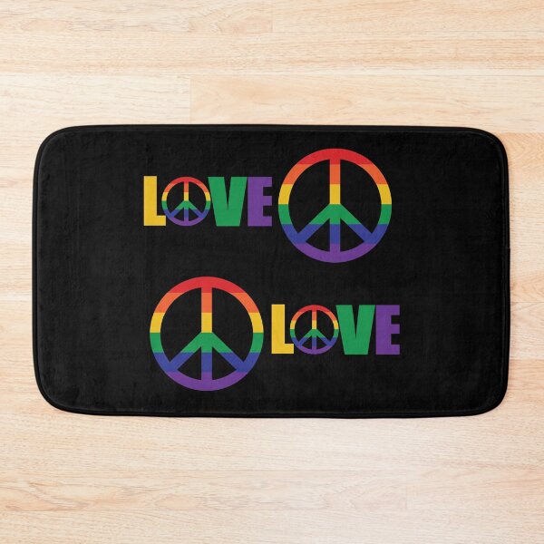 Item preview, Pride Love and Peace Horizontal Rainbow - Stand Proud Collection designed and sold by Trinket-Trickster.