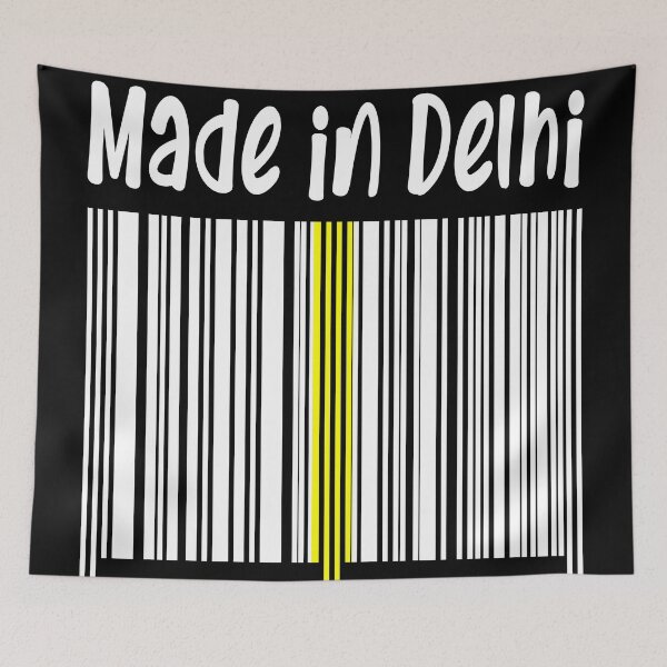 Item preview, Delhi India Flag Bar Code designed and sold by birdo-art.