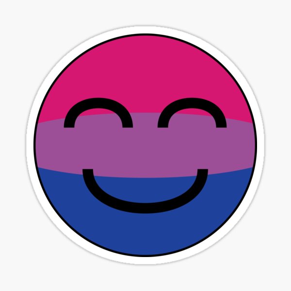 Smiling Emoji Bisexual Flag Sticker For Sale By Klubydesigns Redbubble 3129