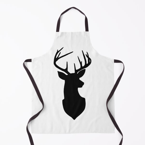 Item preview, Buck Trophy Deer Silhouette in Black and White designed and sold by Candice Davis.