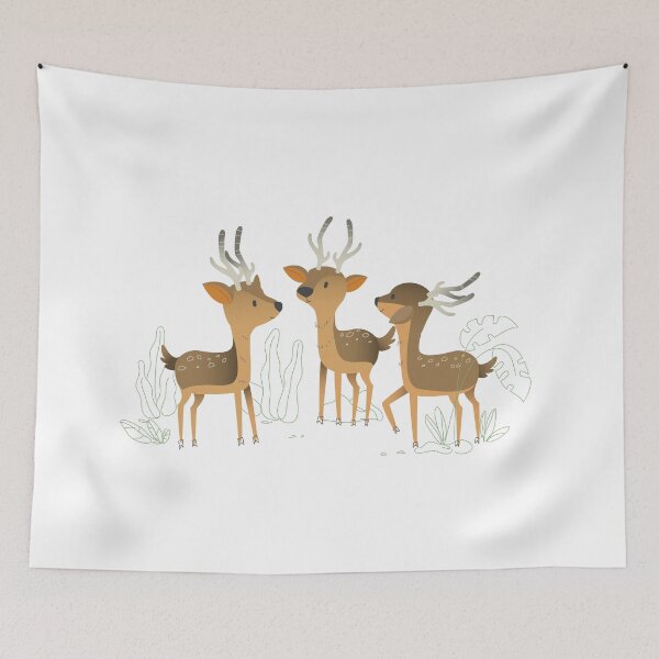 Item preview, deer designed and sold by Sya Prints.