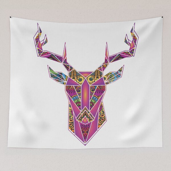Item preview, Antler In Mandala Pattern designed and sold by TheImperfecto.