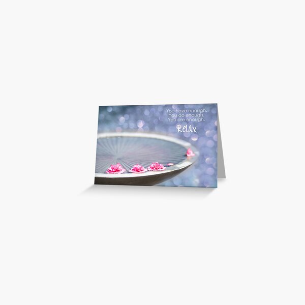 Relax Greeting Card