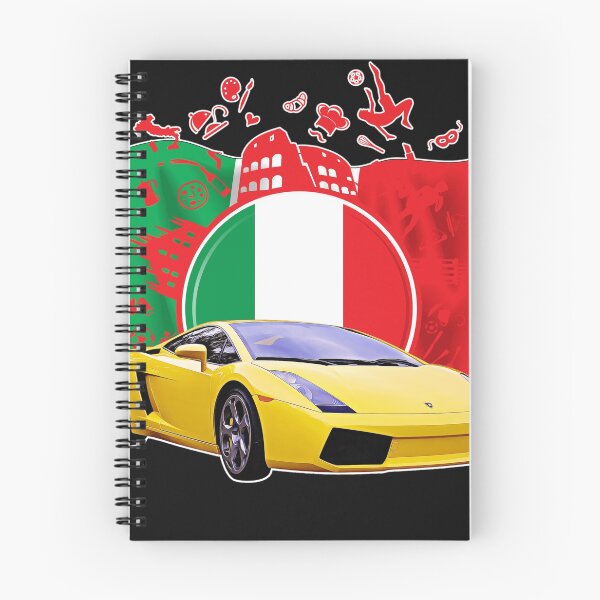 Aperçu de l'œuvre Lamborghini Gallardo Italia flag créée et vendue par nicodrt.