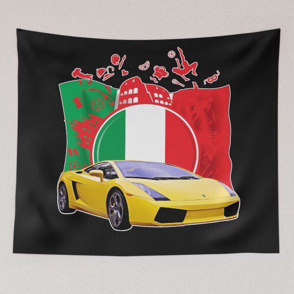 Item preview, Lamborghini Gallardo Italia flag designed and sold by nicodrt.