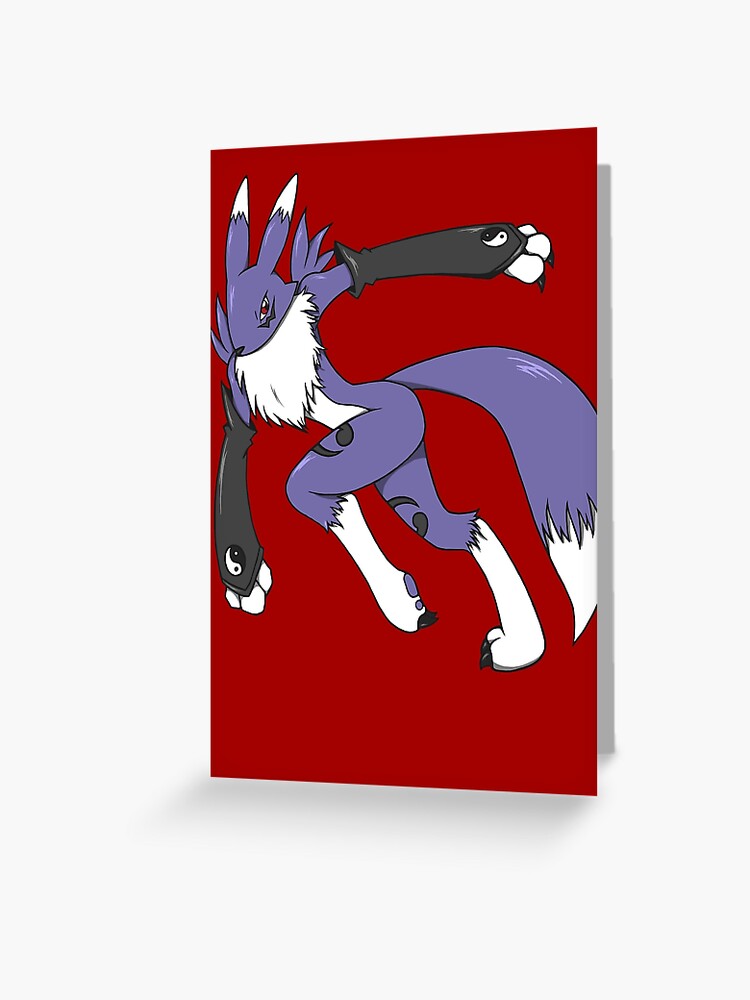 Black Renamon" Greeting Card for Sale by ragnerrok | Redbubble
