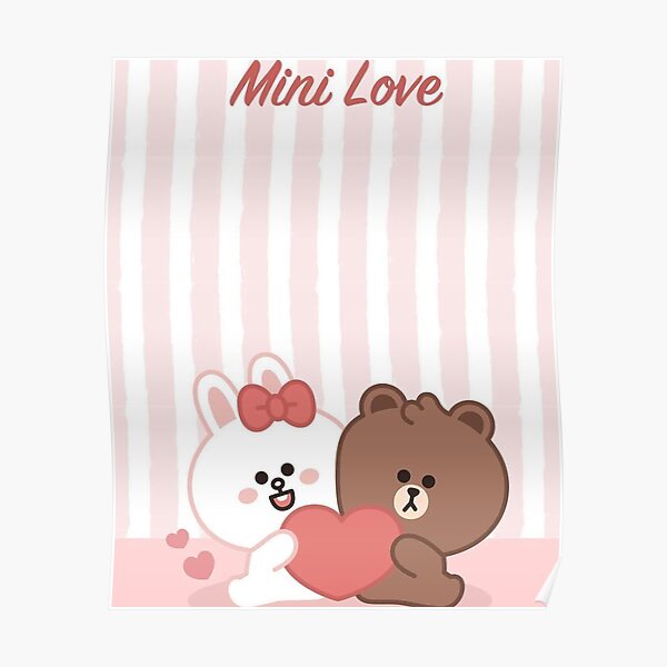 Line Friends Posters For Sale Redbubble