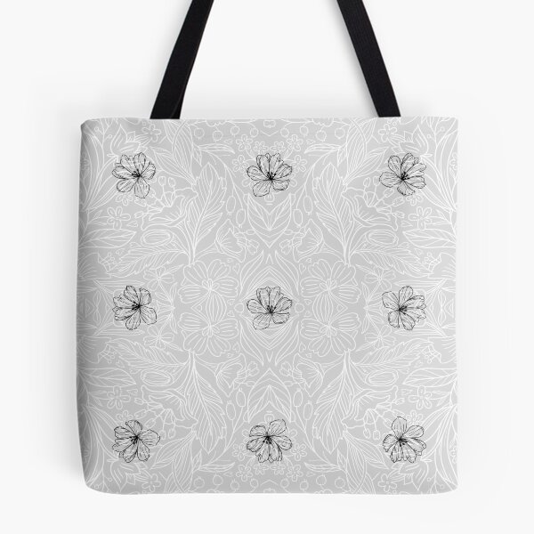 Item preview, Greyscale Floral Pattern designed and sold by kimberleyvh.