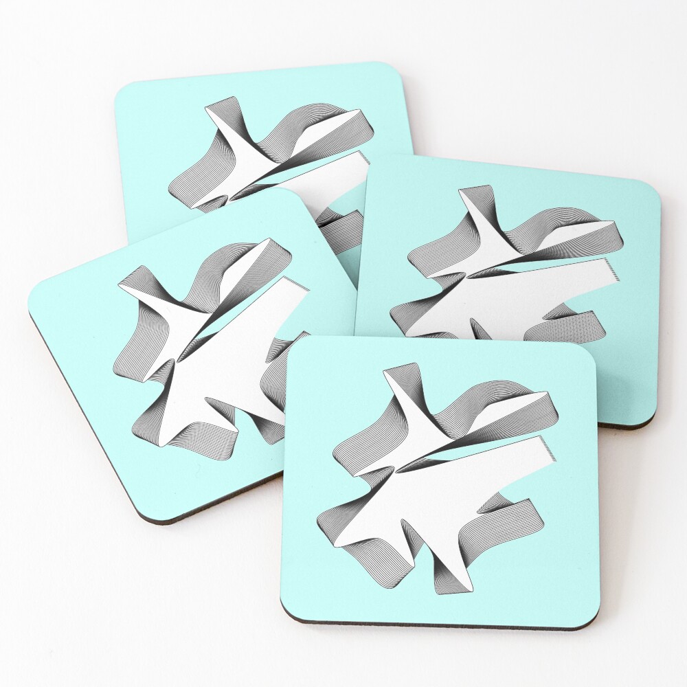 Item preview, Coasters (Set of 4) designed and sold by CodedByYaz.
