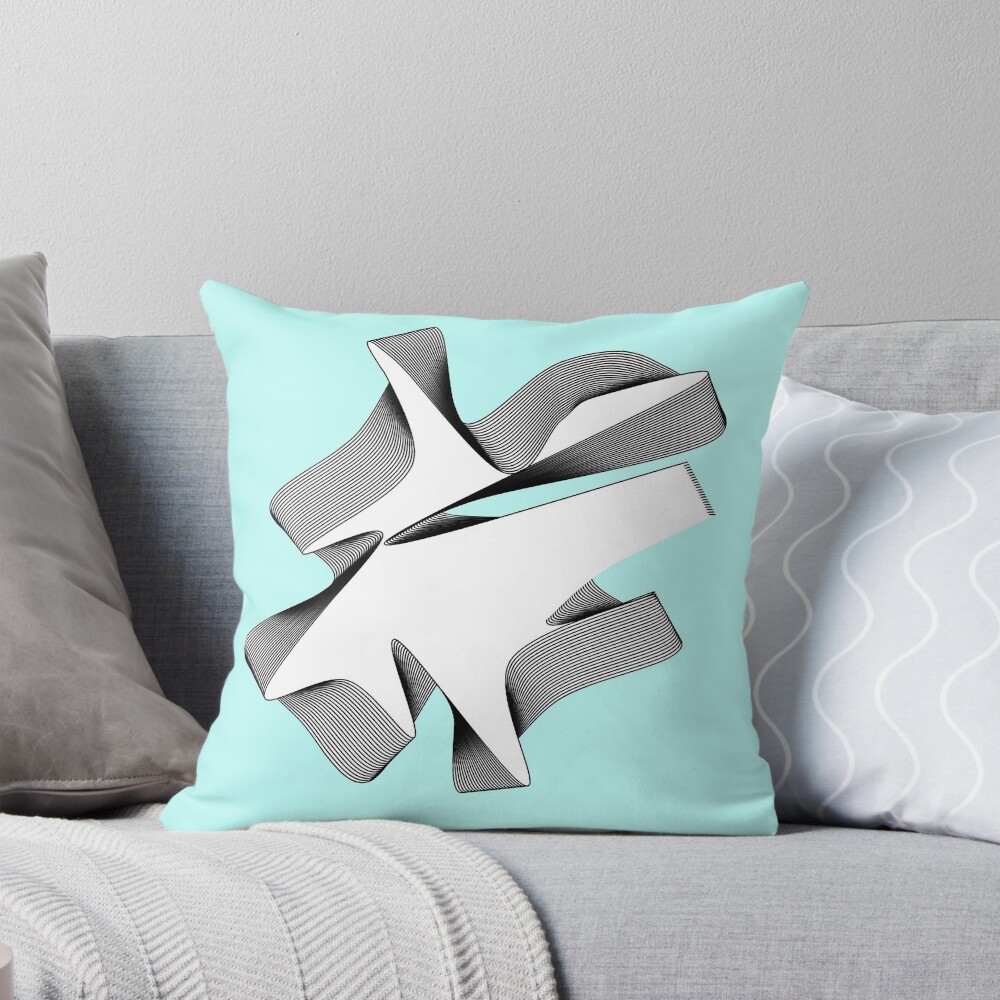 Item preview, Throw Pillow designed and sold by CodedByYaz.