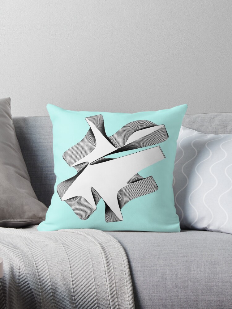 Thumbnail 1 of 4, Pillow, Text In Motion Code Design designed and sold by CodedByYaz.
