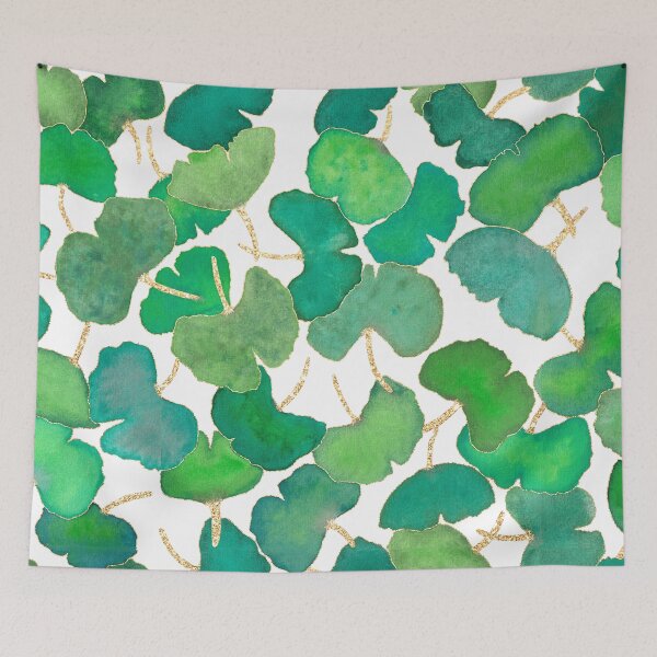 Item preview, Ginkgo leaves in Watercolor with Gold Accent designed and sold by nabeArtist.