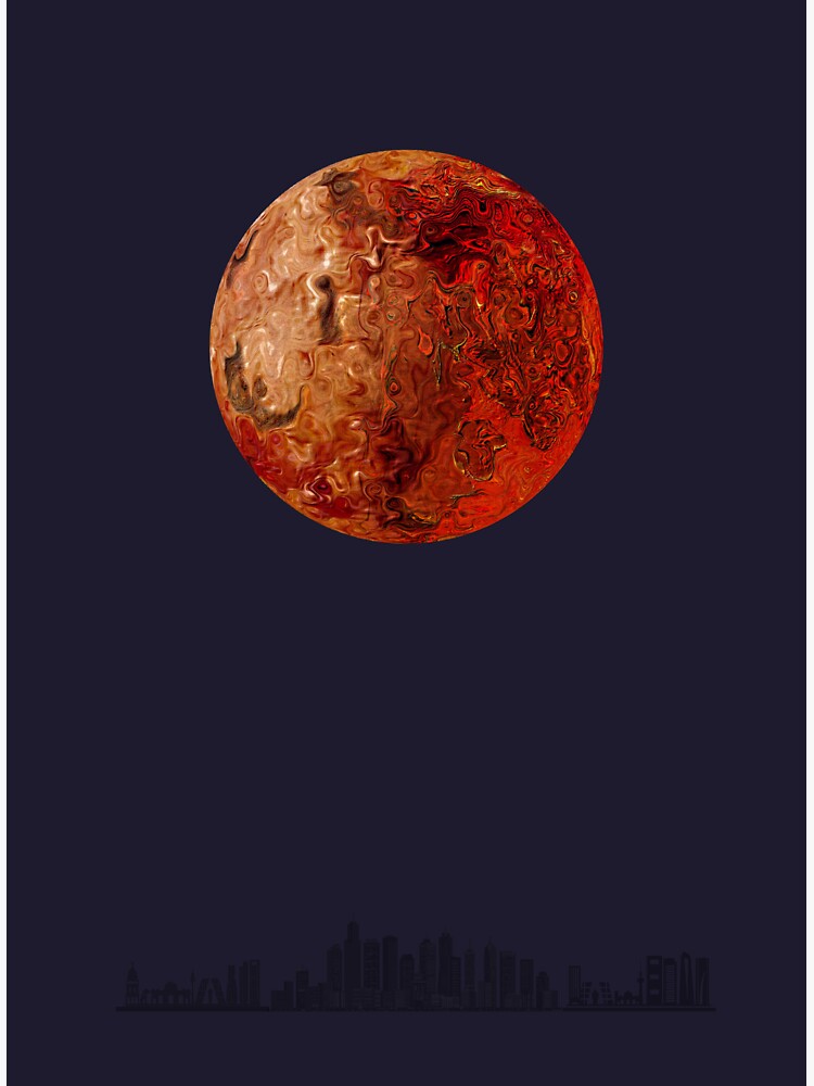 Thumbnail 3 of 3, Sticker, Mars The Red Planet designed and sold by Vk91art.
