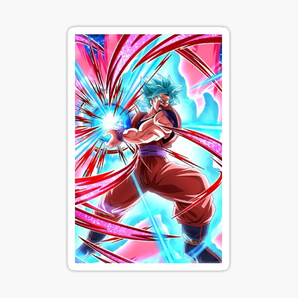 Son Goku Blue Kaioken Sticker For Sale By Johann36 Redbubble 