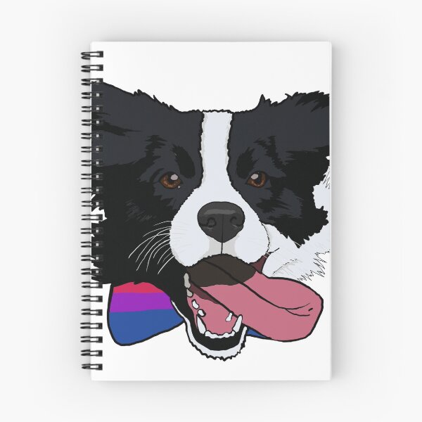Item preview, Bisexual Pride Border-collie With a Bow tie  designed and sold by LeahcarsArt.