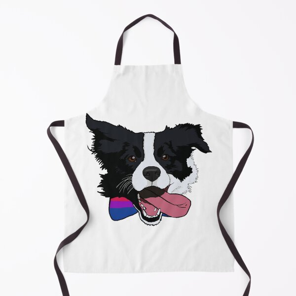 Item preview, Bisexual Pride Border-collie With a Bow tie designed and sold by LeahcarsArt.