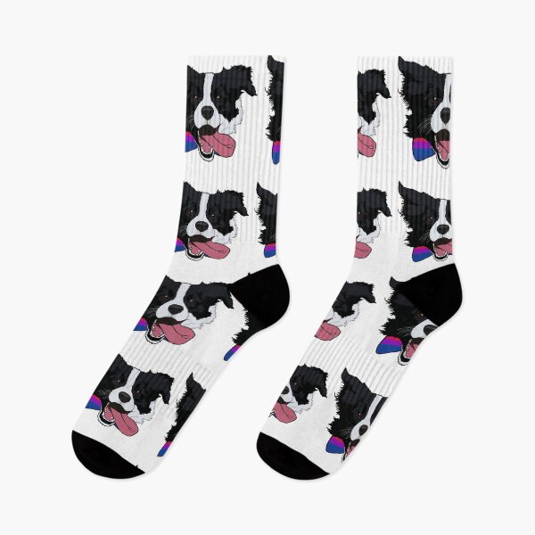 Item preview, Bisexual Pride Border-collie With a Bow tie  designed and sold by LeahcarsArt.