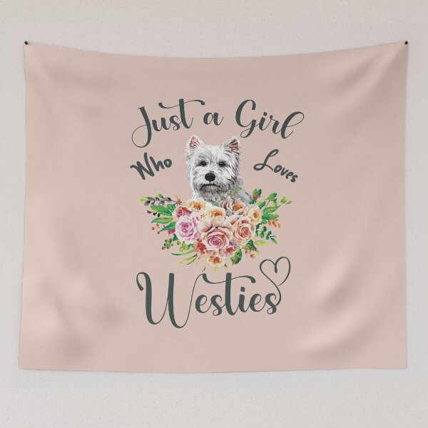 Item preview, Just a Girl Who Loves Westies (V1) - West Highland Terrier Quotes designed and sold by DebbisPalette.