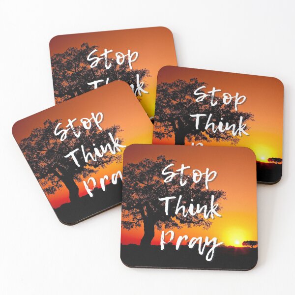 Item preview, Sunset in the Distance | Stop, Think, & Pray designed and sold by AdoptKM.