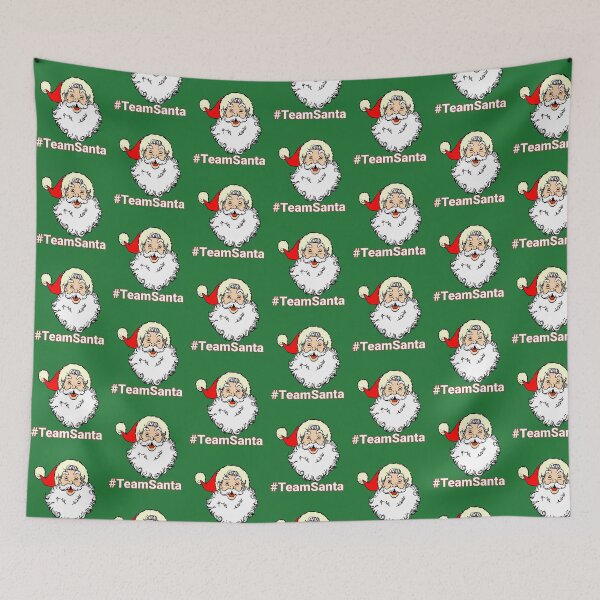 Item preview, #TeamSanta Smiling Santa Face Design designed and sold by Angela Mello.