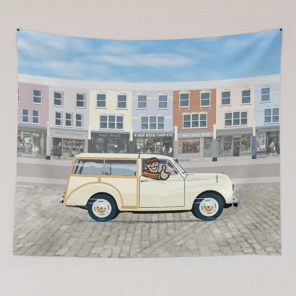 Item preview, Old English White Morris Minor Traveller designed and sold by Bigs66.