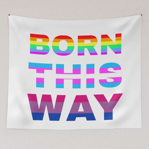 Item preview, Born This Way Pride Flags designed and sold by AlertStore.
