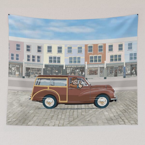 Item preview, Maroon Morris Minor Traveller designed and sold by Bigs66.