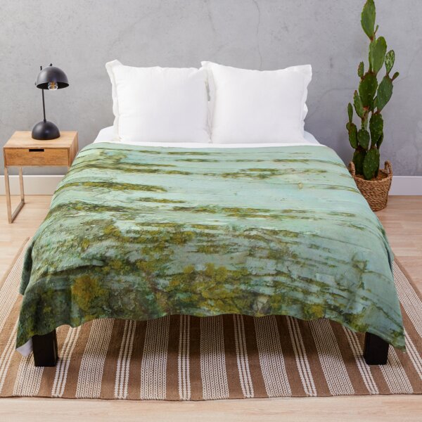 Item preview, Birch Bark And Moss Photo Fabric Pattern Horizontal designed and sold by H3designs.