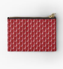 Red Pearl Zipper Pouch