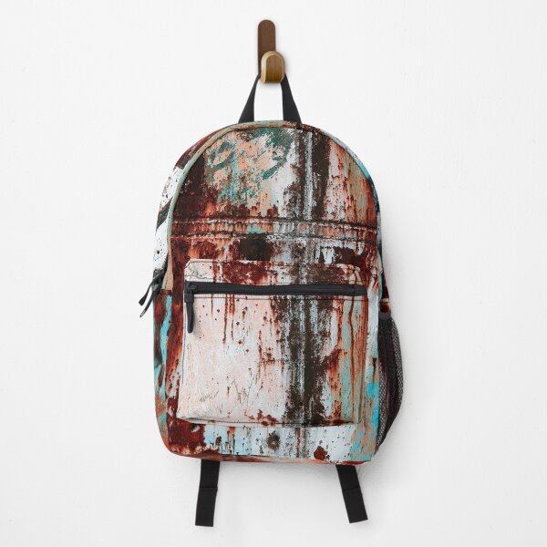 Item preview, Vintage Grunge Metallic Wall with Rust, Cracks and Bullet Holes  designed and sold by How67.