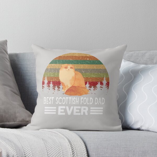 Item preview, Retro Vintage Scottish Fold Cat Dad Ever Father's Day designed and sold by GINIART.