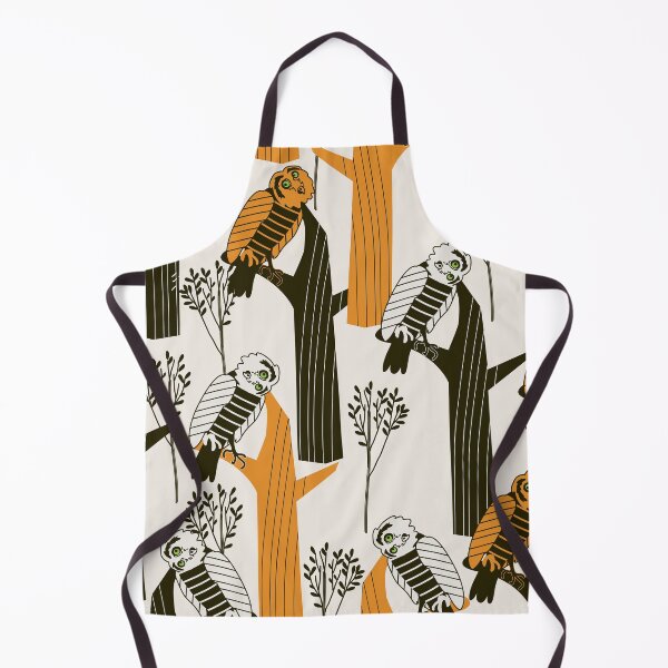 Item preview, seamless pattern with cute owl in forest designed and sold by VetaPoli.