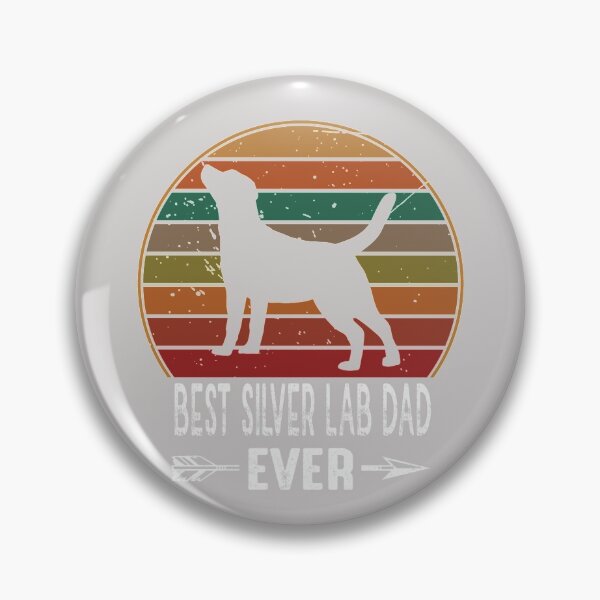 Item preview, Retro Vintage Best Silver Lab Dad Ever Labrador Retriever  designed and sold by GINIART.