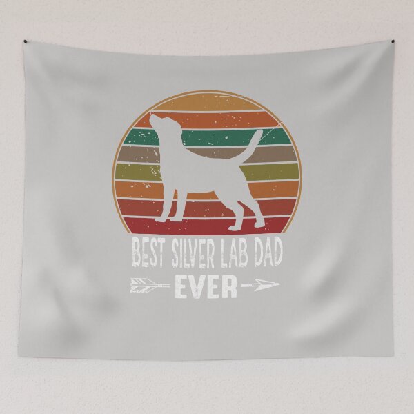 Item preview, Retro Vintage Best Silver Lab Dad Ever Labrador Retriever  designed and sold by GINIART.