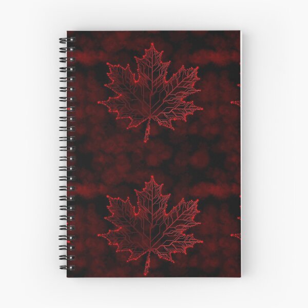 Item preview, red circuit board tech maple Leaf designed and sold by jc007.