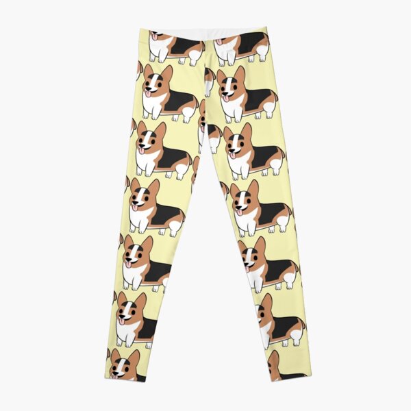 Redhead Tricolor Corgi Leggings