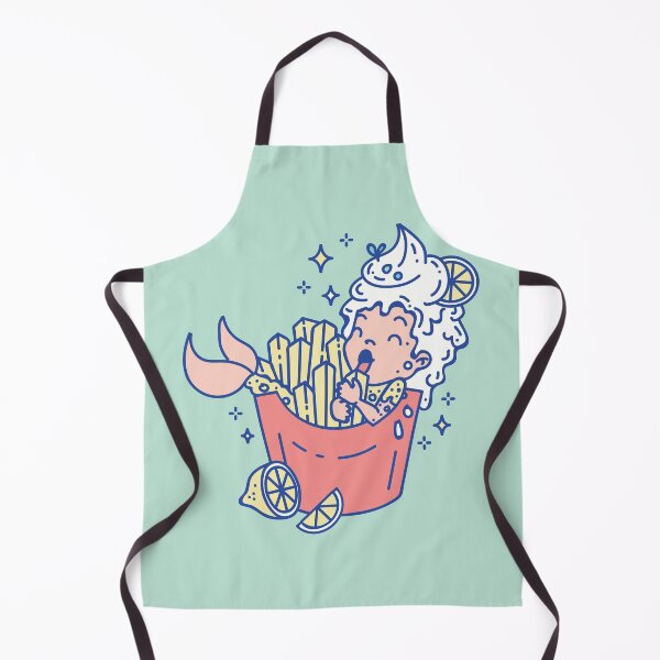Item preview, Lunch break Fish and Chips Mermaid designed and sold by SPIRIMAL.