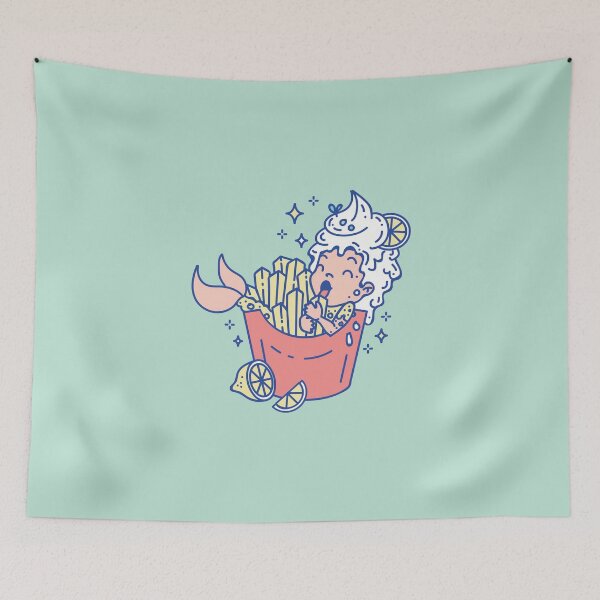 Item preview, Lunch break Fish and Chips Mermaid designed and sold by SPIRIMAL.