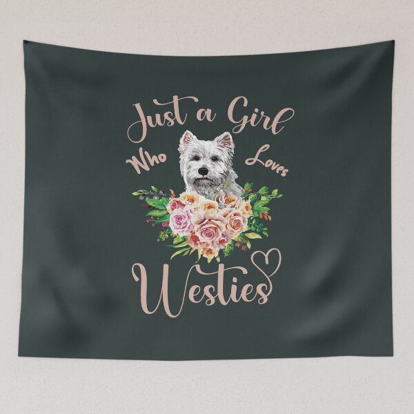 Item preview, Just a Girl Who Loves Westies (V2) - West Highland Terrier Quotes designed and sold by DebbisPalette.